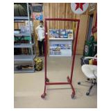 Rolling Metal Rack - Measures Approx. 25 Inches W