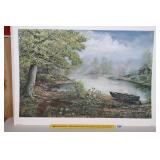 Fred Thrasher Print - Misty Morning -  Signed &