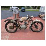1953 H. D. Hybrid M. Motorcycle Yard Art, Fender