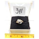 Costume Jewelry Ring - Missing one Stone