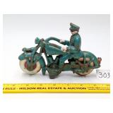 Vintage Cast Iron Motorcycle Cop