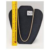 14K Herringbone Chain Necklace - Measures Approx.