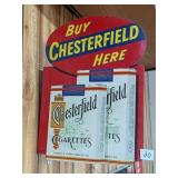 Vintage Chesterfield Cigarettes Sign - Measures