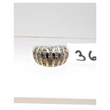 10K Gold & Diamond Ring 6.2g Total Weight -