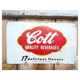 Cott Quality Beverages Metal Sign - Measures