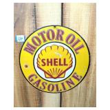 Shell Motor Oil Gasoline Sign - Measures Approx.