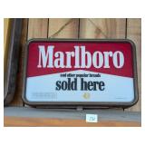 Vintage Marlboro Sold Here Light Up Sign - Works