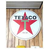 Single Sided Texaco Sign - Measures Approx. 36