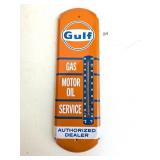 Gulf Thermometer Sign - Measures Approx. 17 1/2
