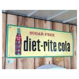 Diet-Rite Cola Sign - Measures Approx. 31 3/4 x