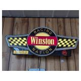 Vintage Winston Racing Nation Light Up Sign.
