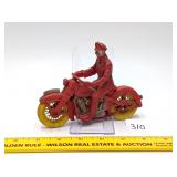 Vintage Auburn Rubber Motorcycle