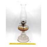 Vintage Oil Lamp - Measures Approx. 18 Inches