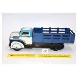 Vintage Marx Blue Stake Bed Truck