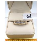 14K Gold & Diamond Solitaire Ring 7.1g Total Ring