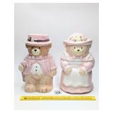Mr. & Mrs. Bear Cookie Jars - Located in Kitchen