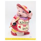 Kitchen Diva Pig Cookie Jar - Located in Kitchen