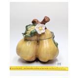 Pear Cookie Jar - has a couple chips - Located in