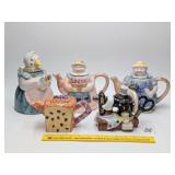 Group of Figural Ceramic Teapots (see photos for