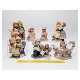 Group of Resin Figurines one has a part missing -