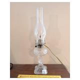 Glass Electric Lamp with Flicker Bulb - Works -