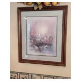 Framed Décor Print  - Measures Approx. 25 1/2W x