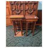 (2) Home Made Side Tables - One Measures Approx.