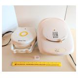 George Foreman Grill and Magic Chef Heart Waffle
