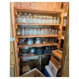 Garage Closet Clean Out of Glass Jars - Some may
