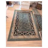 Area Rug and (3) Small Matching Rugs - Located in
