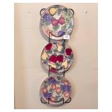 (3) Fruit Decorative Plates with Holder - Located