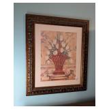 Framed Décor Print - Measures Approx. 21 x 25 -