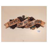 Kitchen Wall Accent - Measures approx. 16 1/2W -