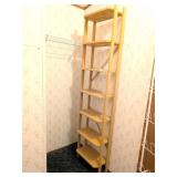 Wooden Shelf - Measures Approx. 19 1/4W x 81T x 9