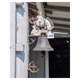 Wall Mounted Cast Iron Bell - Located in Garage