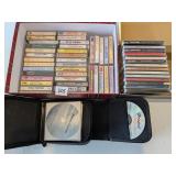 Group of CDs and Cassettes - Mostly Country --