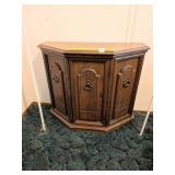 Small Vintage Console Cabinet - Measures 34W x 28