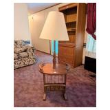 Lamp Table Magazine Rack - Measures Approx. 21