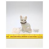 Fenton Iridescent Glass Calendar Cat with January