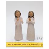(2) Willow Tree Figurines - one is missing a hand