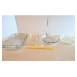 Group of Glass Bakeware - Pyrex and Anchor