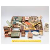 Group of Vintage Doll House Furniture - Mix of