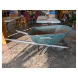 True Temper Wheelbarrow with Wooden Handles -