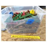 Tote of Lincoln Logs
