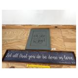 (2) Decorative Scriptural Wall Hangings