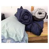 (3) Sleeping Bags & some pillows