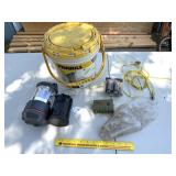 Fraybil insulated bait bucket, Rebel Air Aerator,