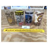 (4) Vintage Kentucky Derby Glasses: 1975, 1975,