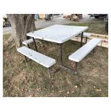 Picnic Table; does have some damage as shown;