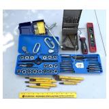 Tap & Die Set and other assorted tool & hardware